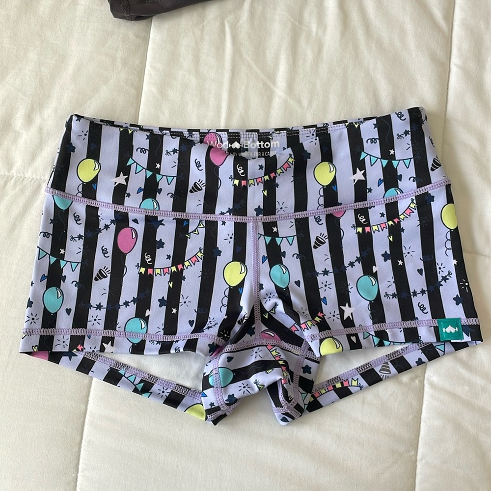 Wodbottom Patterned Party Compression Workout Sho… - image 1